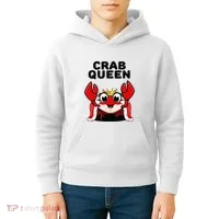 Crab Queen Crab Crab Kids Hoodie thumb 4