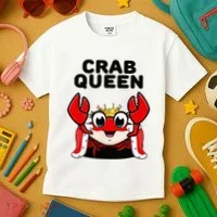 Crab Queen Crab Crab Kids T-Shirt thumb 3