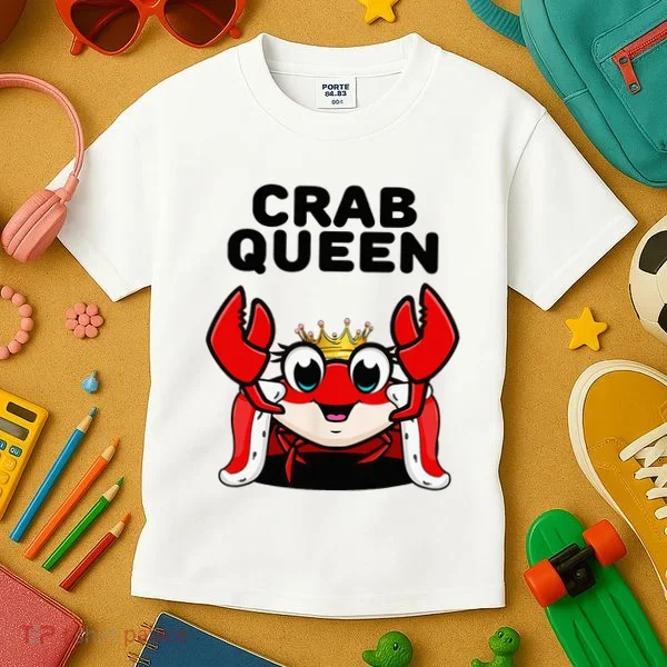 Crab Queen Crab Crab Kids T-Shirt