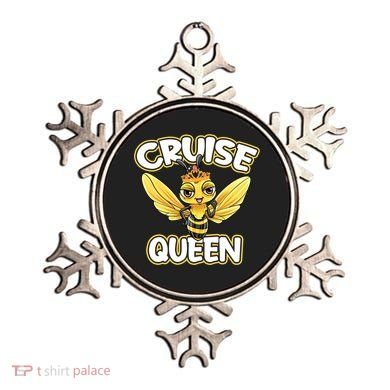 Cruise Queen Cruise Ship Cute Bee Design Beach Vacation Gift Ornament