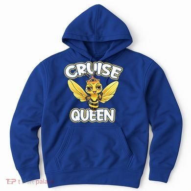 Cruise Queen Cruise Ship Cute Bee Design Beach Vacation Gift Hoodie