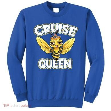 Cruise Queen Cruise Ship Cute Bee Design Beach Vacation Gift Sweatshirt