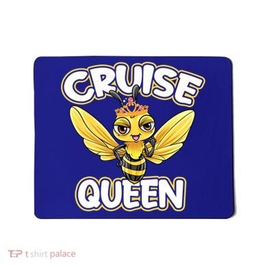 Cruise Queen Cruise Ship Cute Bee Design Beach Vacation Gift Mousepad