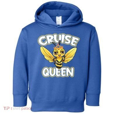 Cruise Queen Cruise Ship Cute Bee Design Beach Vacation Gift Toddler Hoodie
