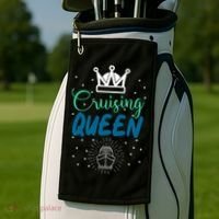 Cruising Queen Cruise Ship Gift Great Gift Golf Towel thumb 2