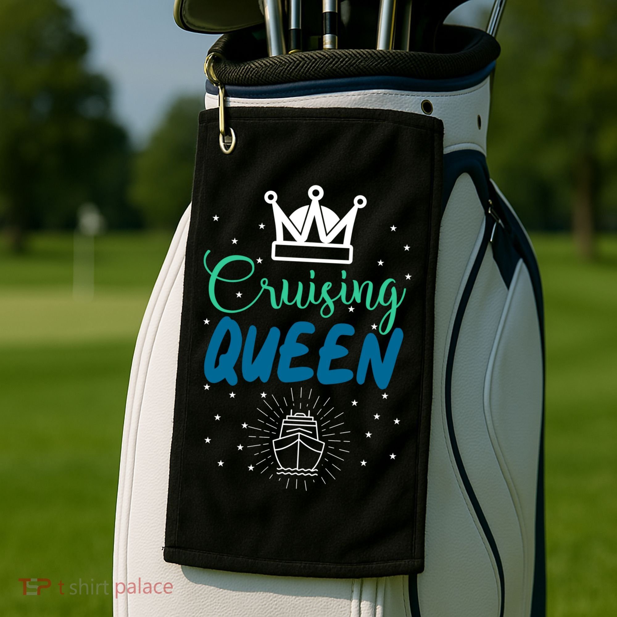 Cruising Queen Cruise Ship Gift Great Gift Golf Towel
