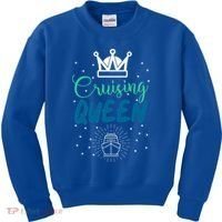 Cruising Queen Cruise Ship Gift Great Gift Kids Sweatshirt thumb 0