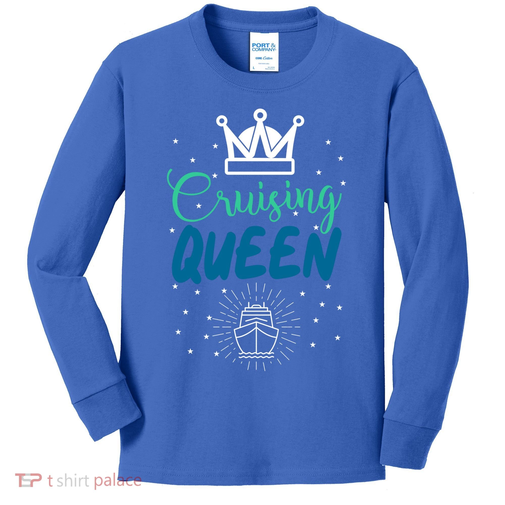 Cruising Queen Cruise Ship Gift Great Gift Kids Long Sleeve Shirt
