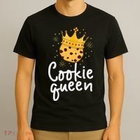 Cookie Queen Cute Chocolate Chip Foodie Gift Women T-Shirt thumb 3