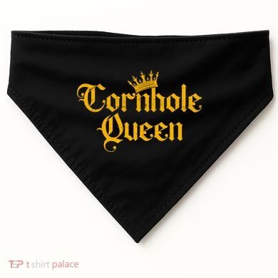 Cornhole Queen USA-Made Doggie Bandana