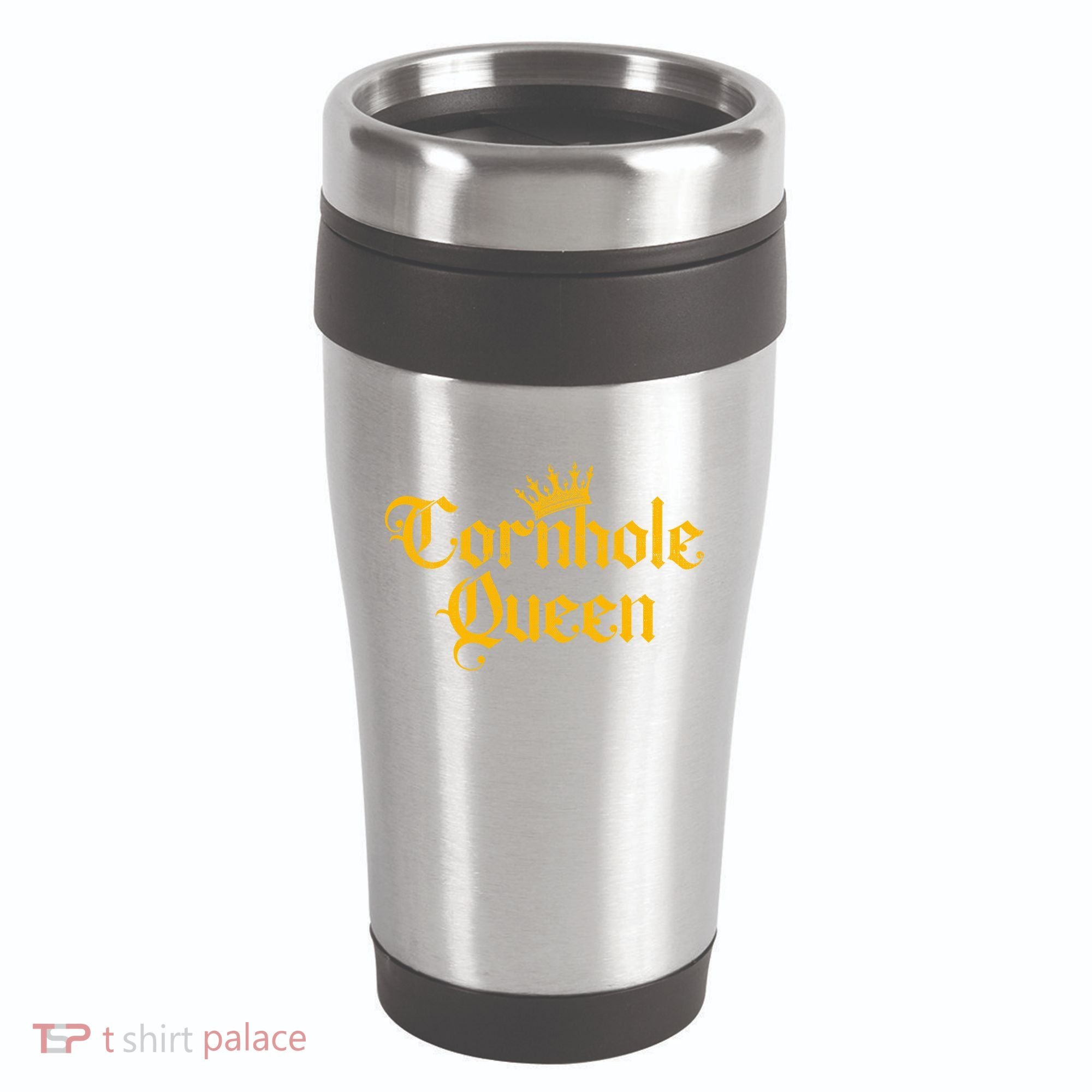 Cornhole Queen 16oz Travel Tumbler
