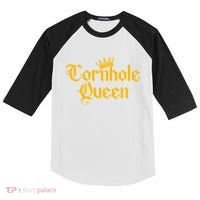 Cornhole Queen Kids Colorblock Raglan Jersey thumb 0