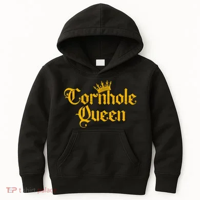 Cornhole Queen Kids Hoodie