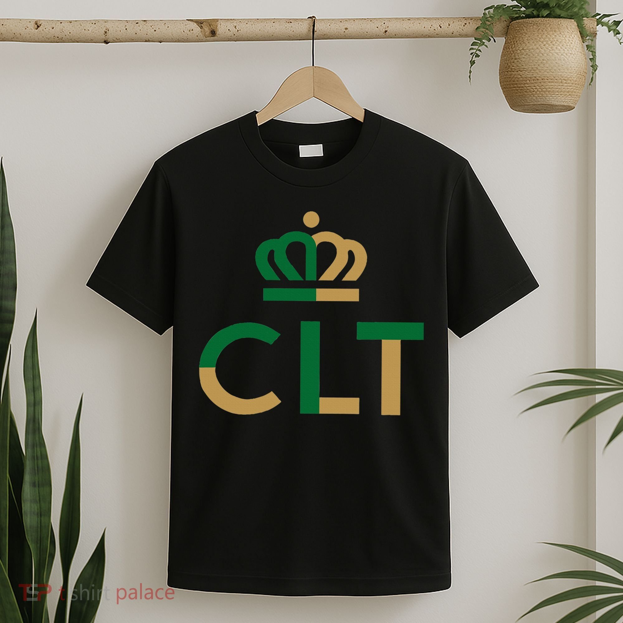 Charlotte Queen City Clt North Carolina Queen Crown T-Shirt