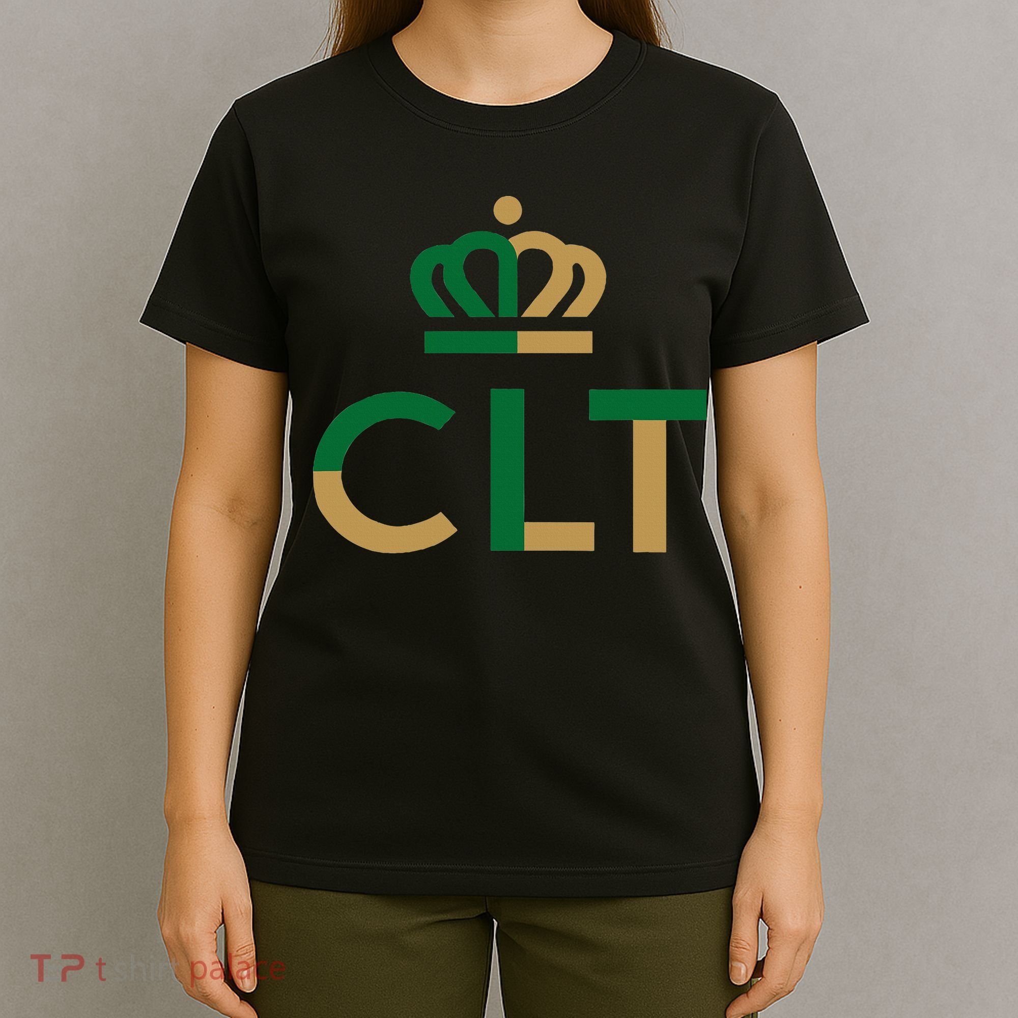 Charlotte Queen City Clt North Carolina Queen Crown T-Shirt