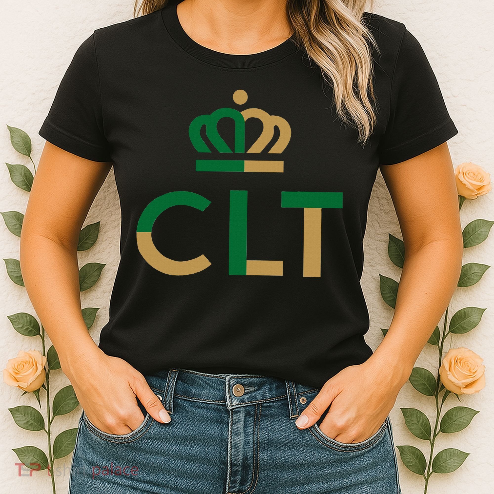 Charlotte Queen City Clt North Carolina Queen Crown Women's T-Shirt