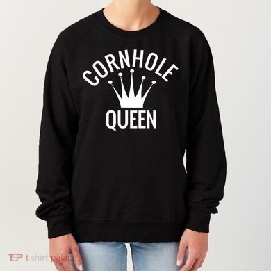Cornhole Queen Gift Cornhole Champion Crown Gift Women's Sweatshirt