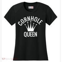 Cornhole Queen Gift Cornhole Champion Crown Gift Women's Cooling Performance Crew T-Shirt thumb 0