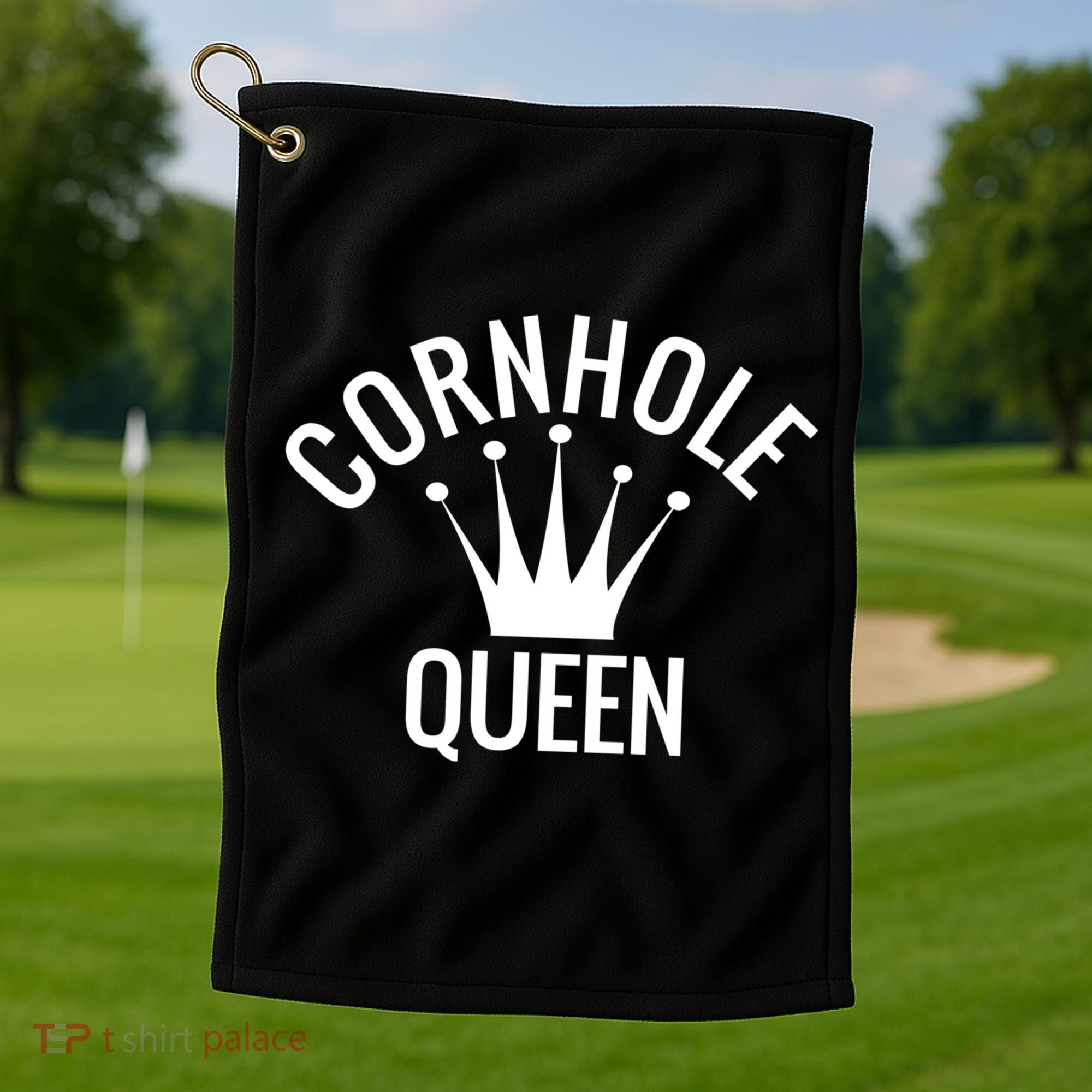 Cornhole Queen Gift Cornhole Champion Crown Gift Golf Towel