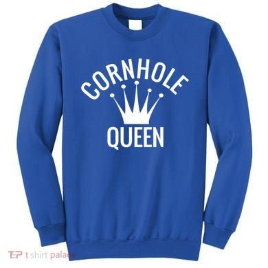 Cornhole Queen Gift Cornhole Champion Crown Gift Sweatshirt