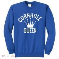 Cornhole Queen Gift Cornhole Champion Crown Gift Sweatshirt thumb 0