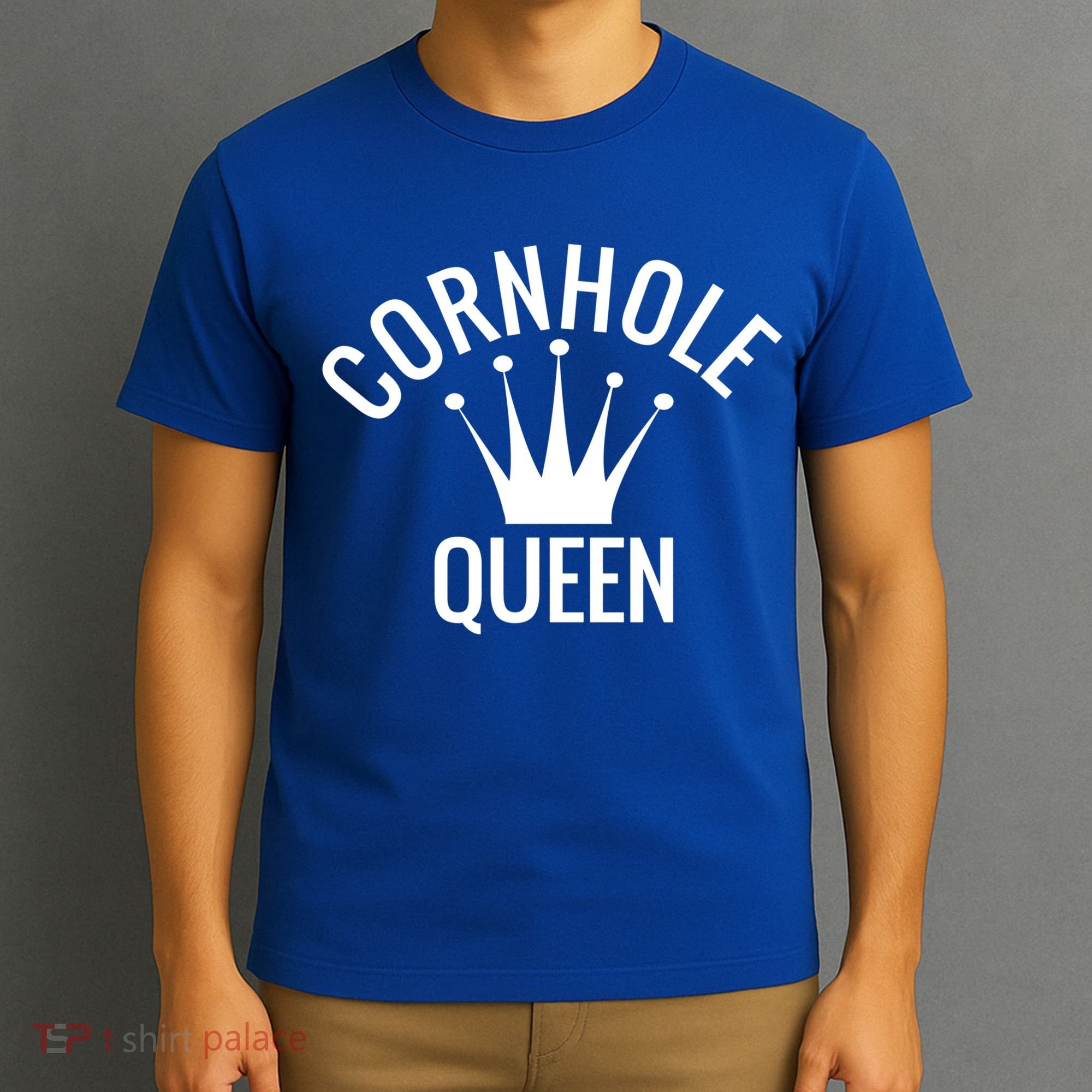 Cornhole Queen Gift Cornhole Champion Crown Gift T-Shirt