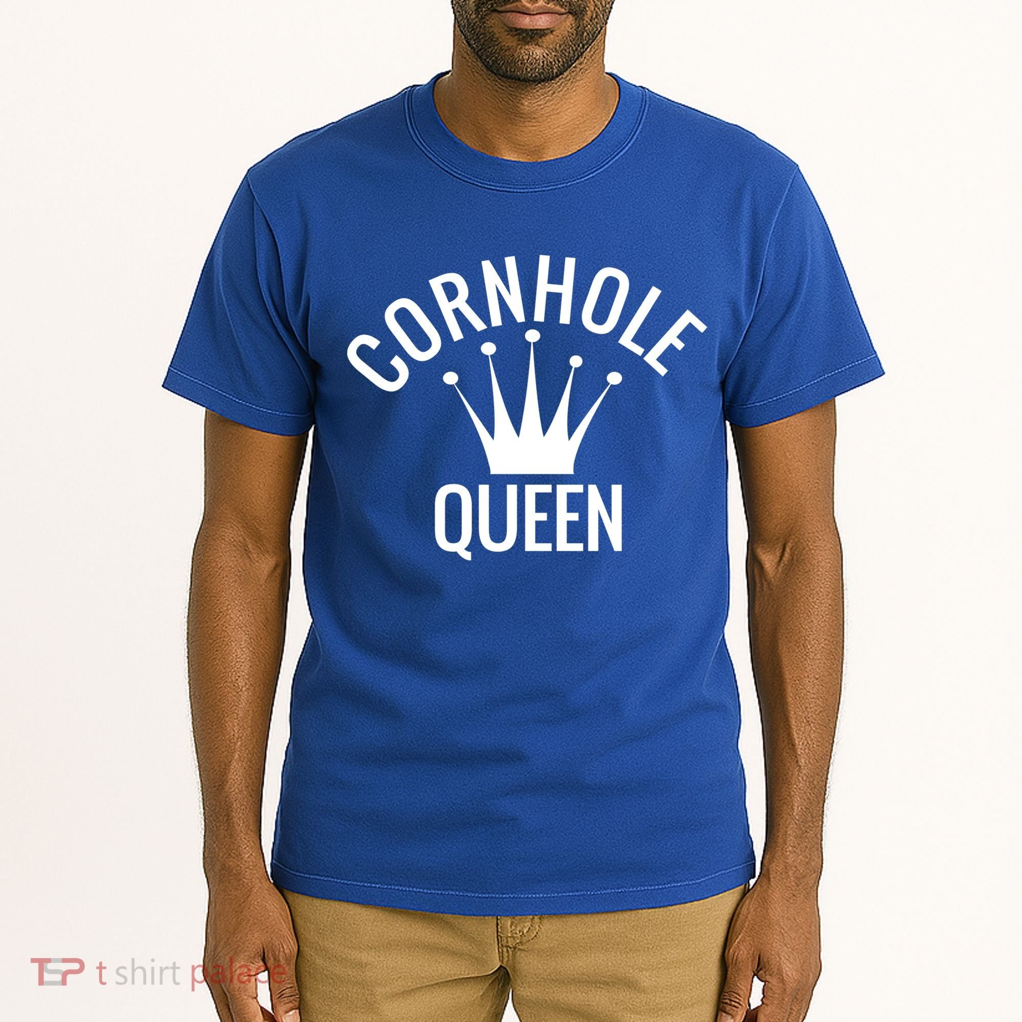 Cornhole Queen Gift Cornhole Champion Crown Gift Tall T-Shirt
