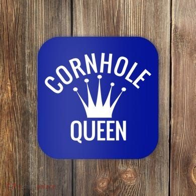 Cornhole Queen Gift Cornhole Champion Crown Gift Coaster