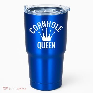 Cornhole Queen Gift Cornhole Champion Crown Gift Tumbler