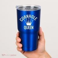 Cornhole Queen Gift Cornhole Champion Crown Gift Tumbler thumb 2