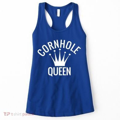 Cornhole Queen Gift Cornhole Champion Crown Gift Women's Tank Top