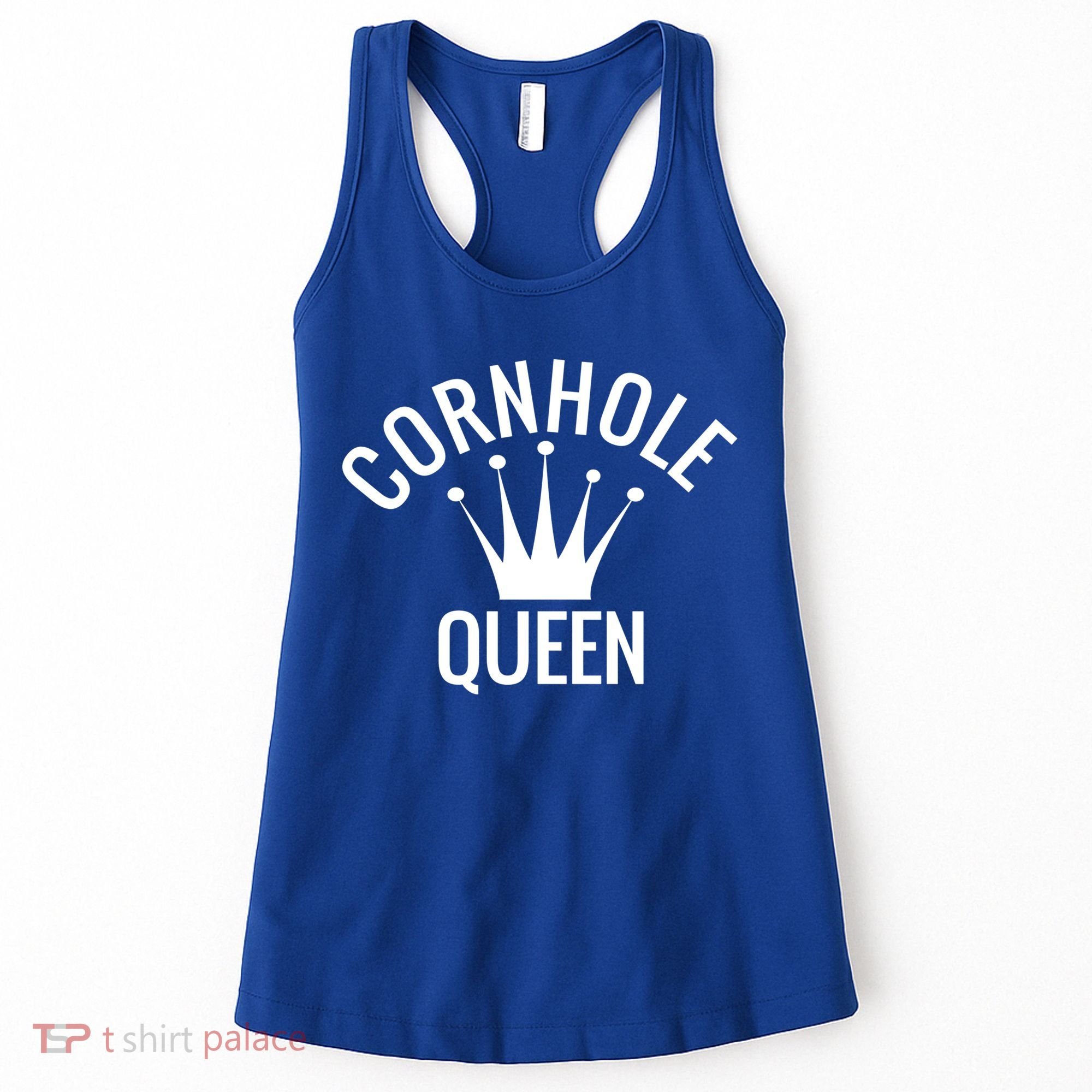 Cornhole Queen Gift Cornhole Champion Crown Gift Women's Tank Top
