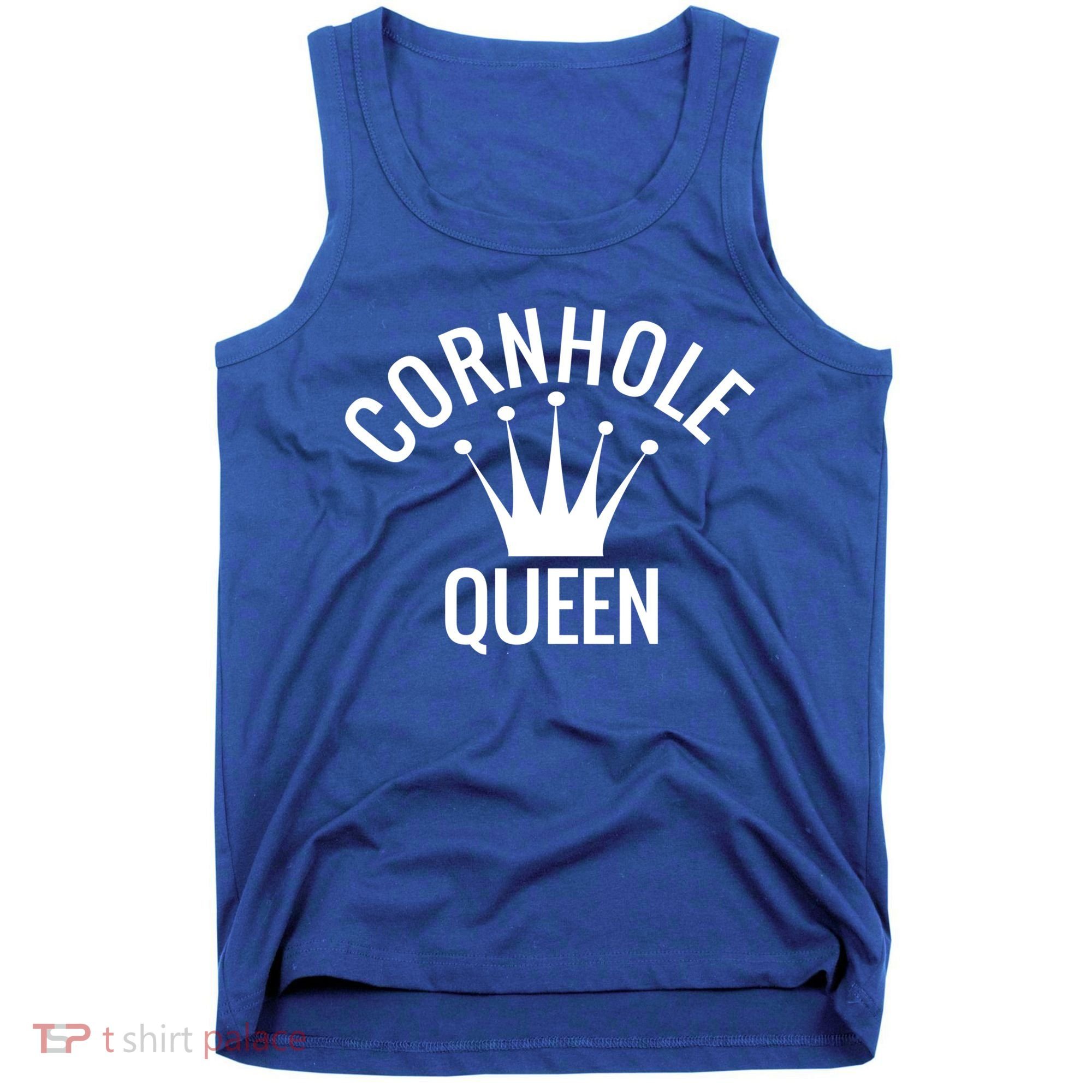 Cornhole Queen Gift Cornhole Champion Crown Gift Tank Top