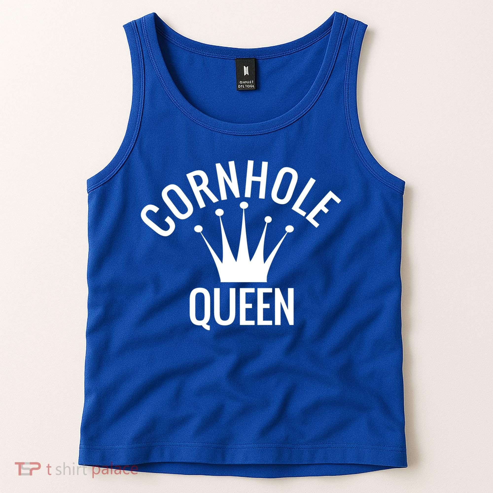 Cornhole Queen Gift Cornhole Champion Crown Gift Tank Top