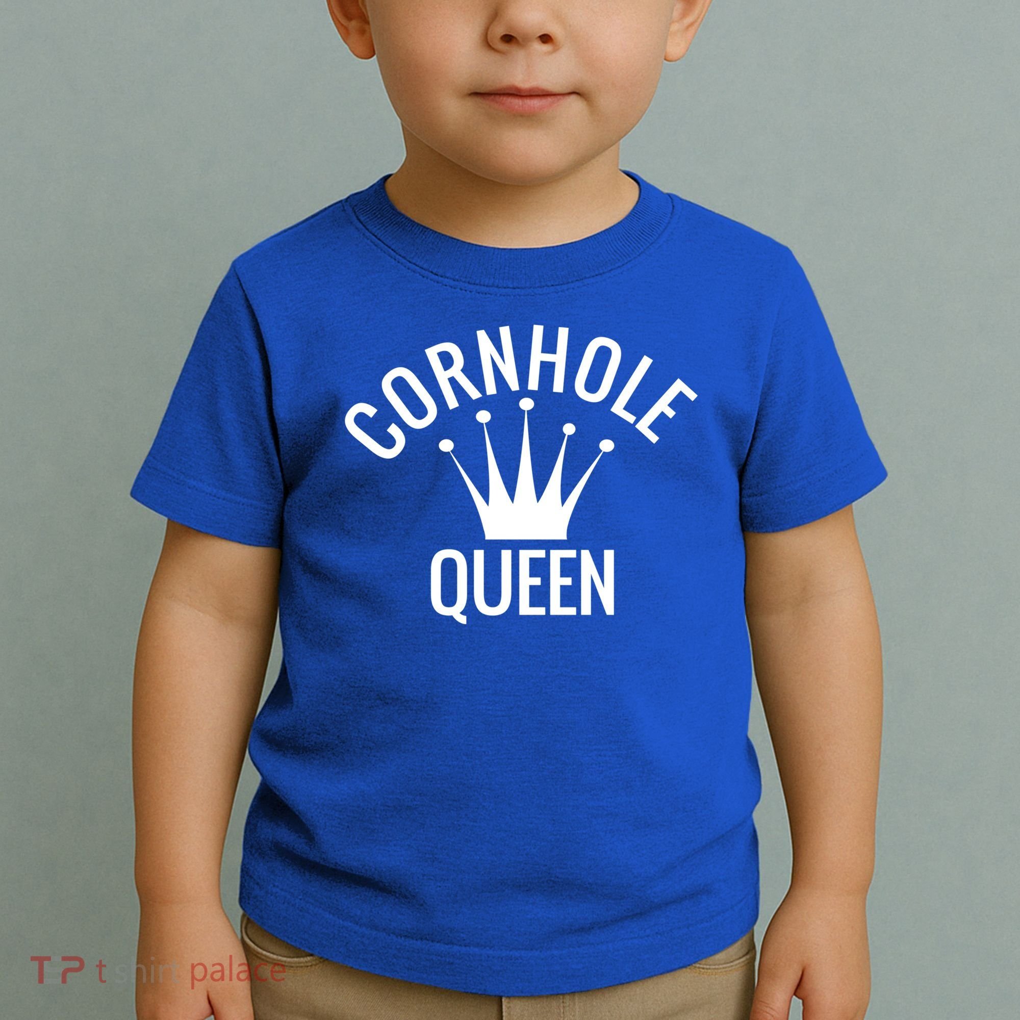 Cornhole Queen Gift Cornhole Champion Crown Gift Toddler T-Shirt