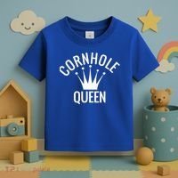 Cornhole Queen Gift Cornhole Champion Crown Gift Toddler T-Shirt thumb 3