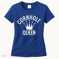 Cornhole Queen Gift Cornhole Champion Crown Gift Women's T-Shirt thumb 0