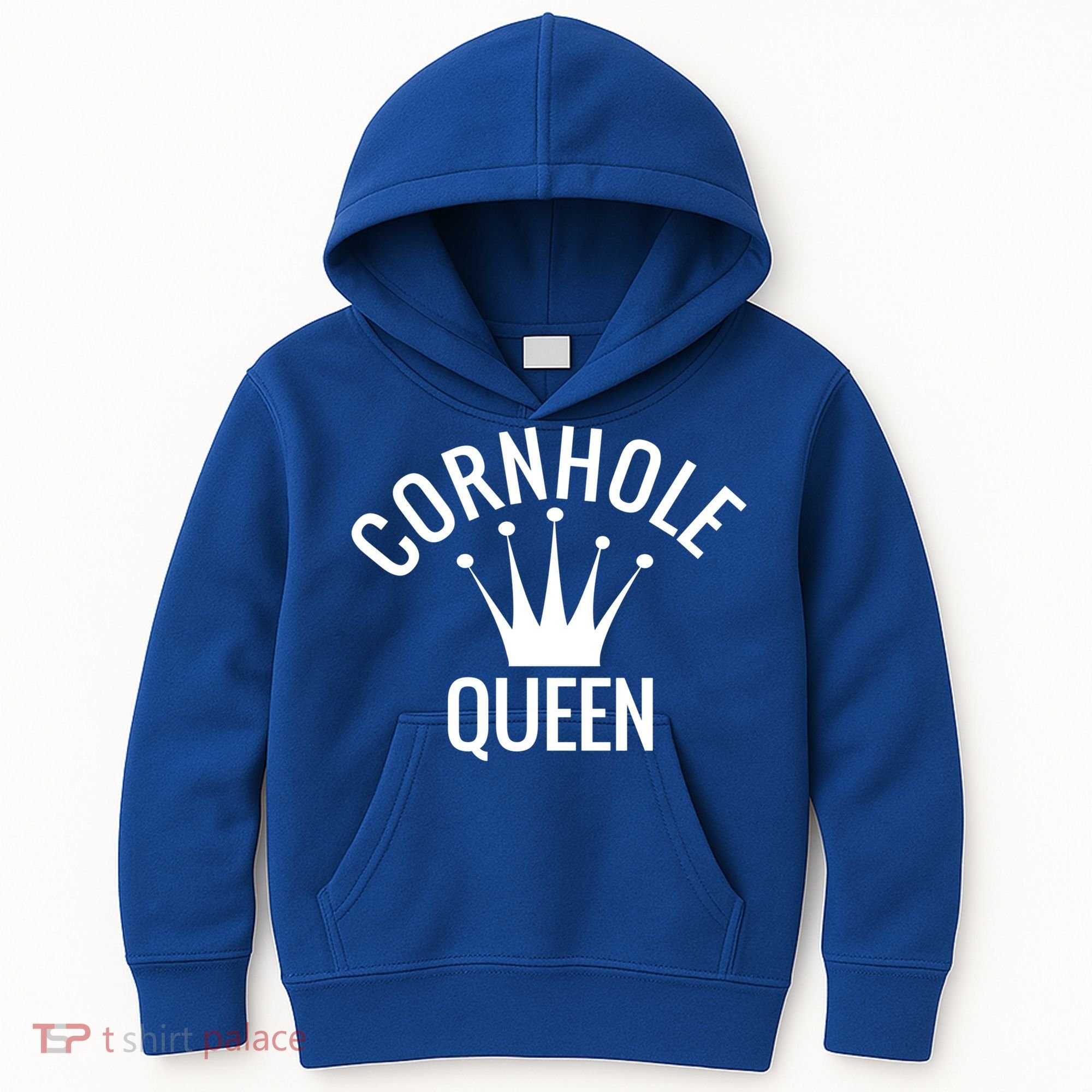Cornhole Queen Gift Cornhole Champion Crown Gift Kids Hoodie
