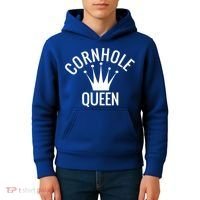 Cornhole Queen Gift Cornhole Champion Crown Gift Kids Hoodie thumb 4