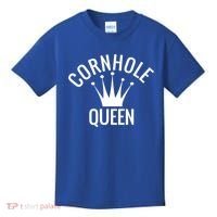 Cornhole Queen Gift Cornhole Champion Crown Gift Kids T-Shirt thumb 0