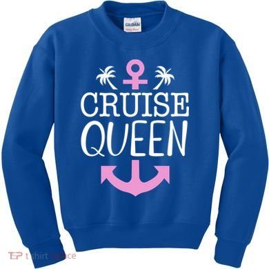 Cruise Queen Gift Kids Sweatshirt