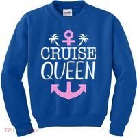 Cruise Queen Gift Kids Sweatshirt thumb 0