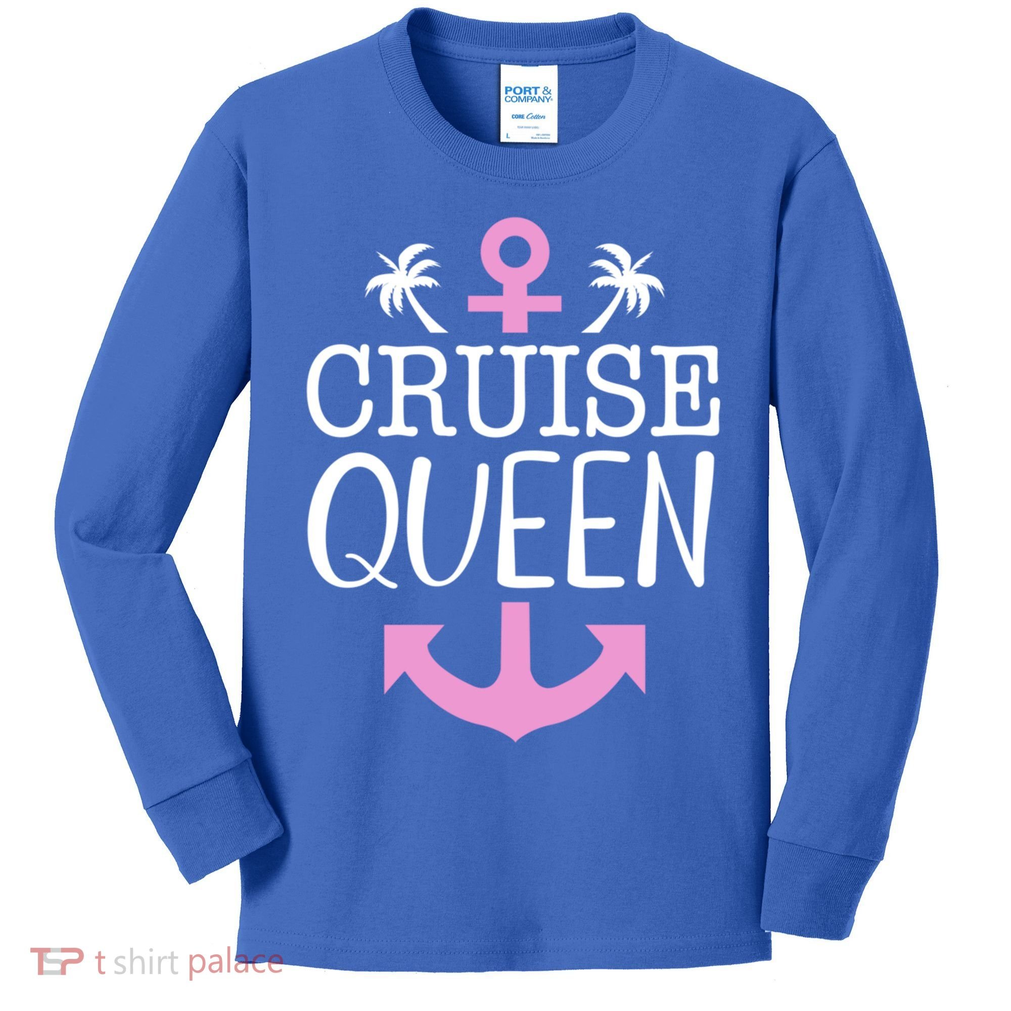 Cruise Queen Gift Kids Long Sleeve Shirt