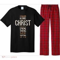 Christian Quote I Can Do All Things Through Christ Who Strengthens Me Pajama Set thumb 0