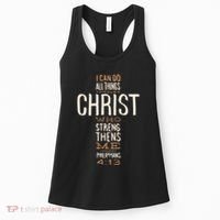 Christian Quote I Can Do All Things Through Christ Who Strengthens Me Women's Tank Top thumb 0