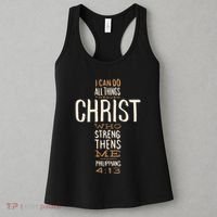 Christian Quote I Can Do All Things Through Christ Who Strengthens Me Women's Tank Top thumb 3