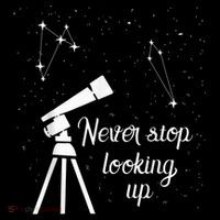 Constellation Quote Never Stop Looking Up Astronomer Women's Hoodie thumb 2