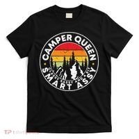 Camper Queen Smart Assy , Classy Sassy And A Bit Logo Camping T-Shirt thumb 0