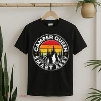 Camper Queen Smart Assy , Classy Sassy And A Bit Logo Camping T-Shirt thumb 2