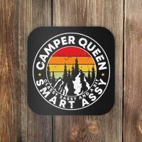 Camper Queen Smart Assy , Classy Sassy And A Bit Logo Camping Coaster thumb 0